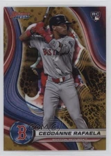 2024 Bowman's Best Gold Lava Refractor 33/50 Ceddanne Rafaela #14 Rookie RC 00mp