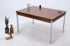 Vintage Palisander Esstisch | Mid-Century Ausziehbarer Küchentisch 1960er Chrom
