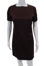 Stella McCartney Womens Short Sleeves Dress Raisin Purple Size EUR 36