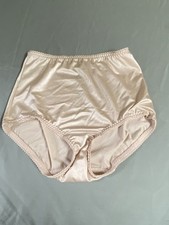 Vanity Fair Undershapers Light Control Satin Nylon Brief Panties Size M