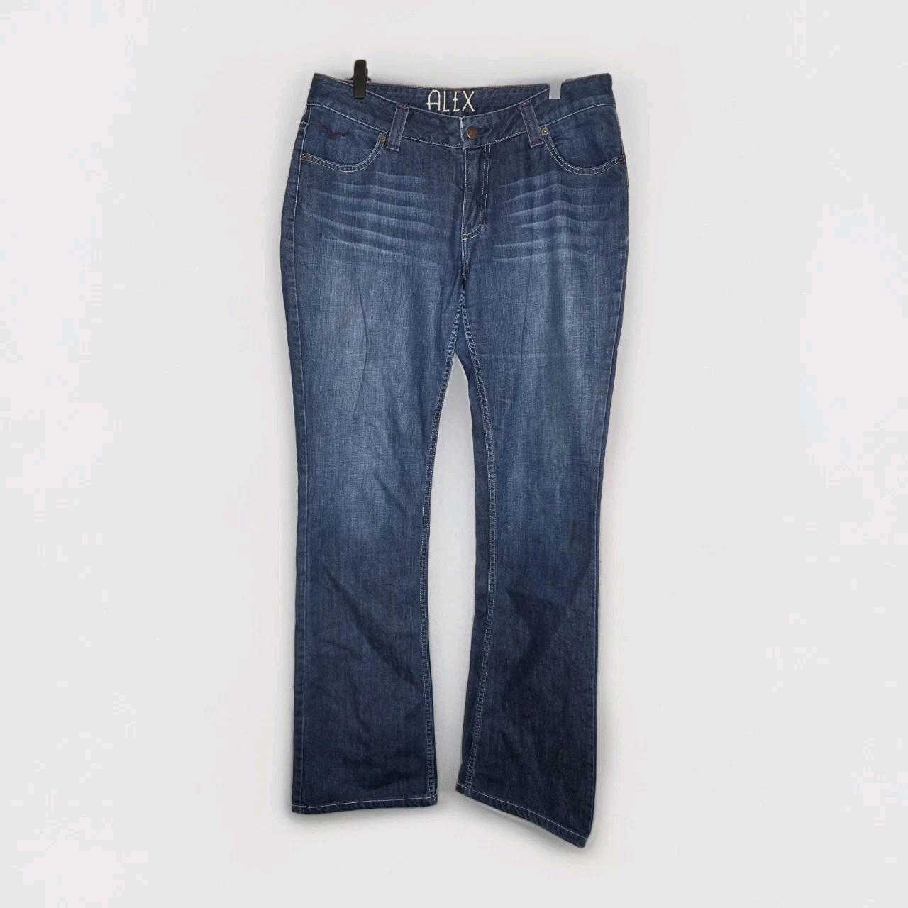 Kimes Ranch Jeans Womens 10 34 Blue Alex Bootcut Denim Pants Western Cowgirl