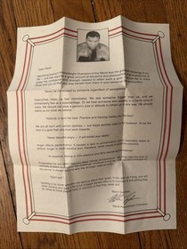 Mike Tyson's Punch-Out Nintendo NES Punchout Original Letter & Manual (writing)