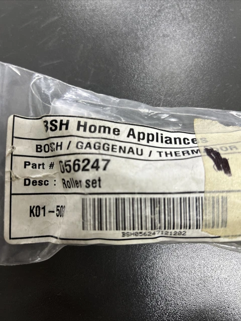 BSH Part# 056247 Roller Set (G5F)