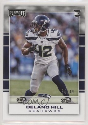 2017 Panini Playoff Rookies 2nd Down 34/49 Delano Hill #289 Rookie RC 0v0