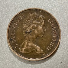 RARE 1979~ 2 NEW PENCE ~ British Elizabeth II Coin