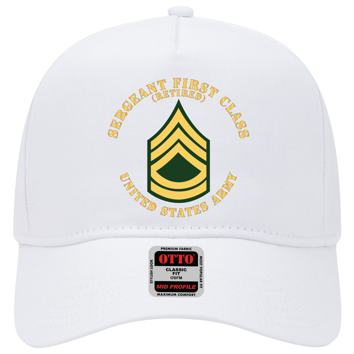 Baseball Cap - Army - Sergeant First Class - SFC - Retired - Flat