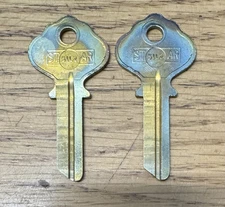 STAR 51L2 ILCO LOCKS Key Made In USA Brass Lot Of 2