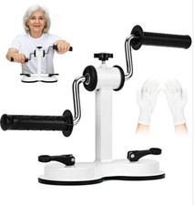 Arm Bike for Physical Therapy with anti Slip and Sweat Absorbing Gloves, Double