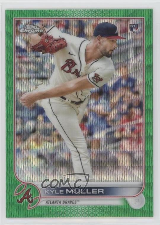2022 Topps Chrome Green Wave Refractor 30/99 Kyle Muller #70 0c6