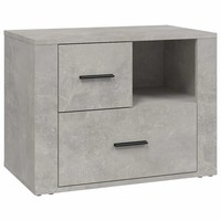 Nachttisch Betongrau 60X36X45 Cm Holzwerkstoff
