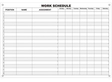 Large Work Schedule Board for Wall,24x36 Inch Reusable Week Employee Scheduli...