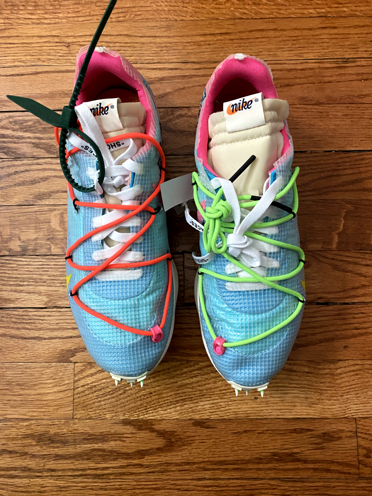 OFF WHITE X NIKE Taglia 10 5 Uomo 12 Donna Nike Off White x Vapor Street Polarizzate Blu W