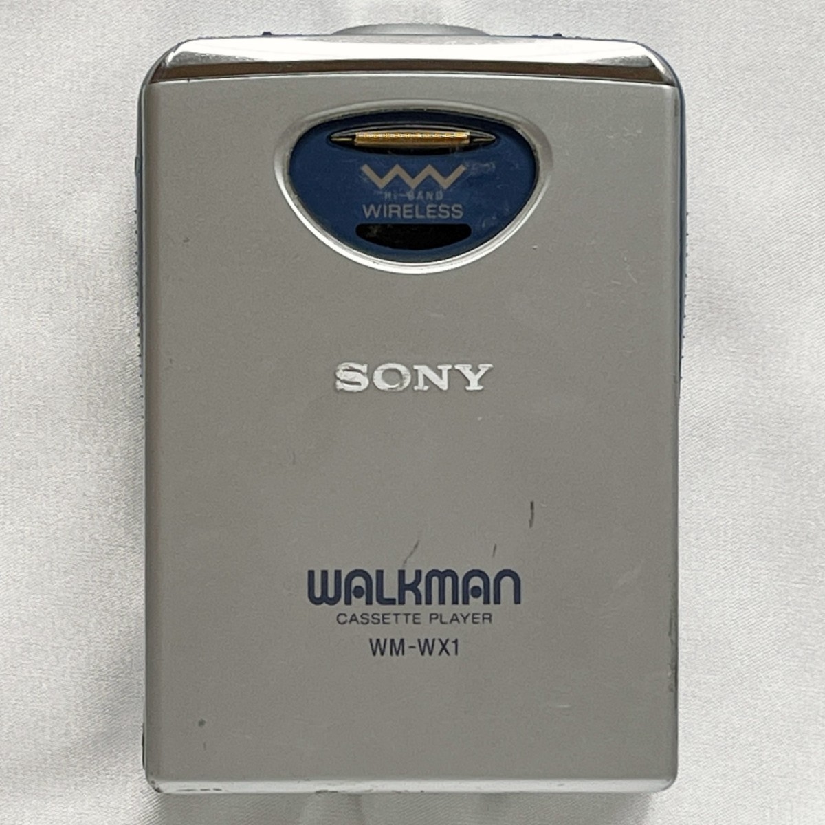 SONY WM-WX1 1995 Silver Walkman Vintage Cassette Player Made in