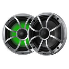 Wet Sounds RECON6-S-RGB LED 6.5" 60 Watt RMS Speakers Silver XS Grilles Pair