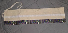 74 Slots Pencil Pen Roll-Up Wrap Case Pouch Bohemian Print Fabric w/Tie String