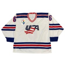 Vintage Team USA Hockey 1997 Maccabiah Games Jersey XL Bauer NWT Olympics RARE