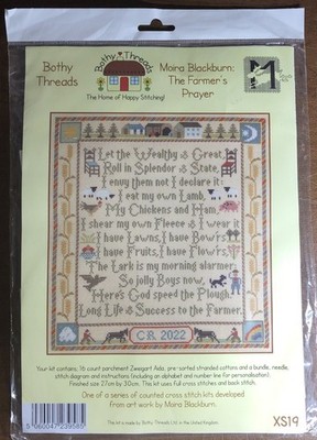 Bothy Threads counted cross stitch kit Moira Blackburn  The Farmers Prayer'' New