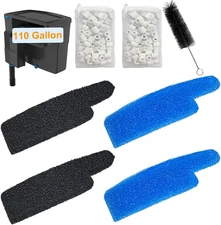 9 PCS Aquarium Media Kit Compatible with Seachem Tidal 110 Gallon (400 Liters) F