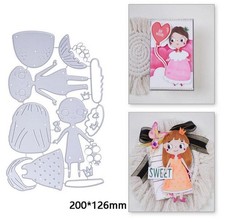 Girl Metal Cutting Dies Scrapbooking photo album DIY Craft Making Decoration