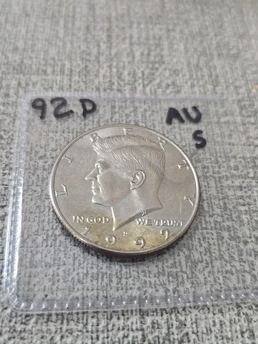 1992 D Kennedy Half Dollar AU Listing 5