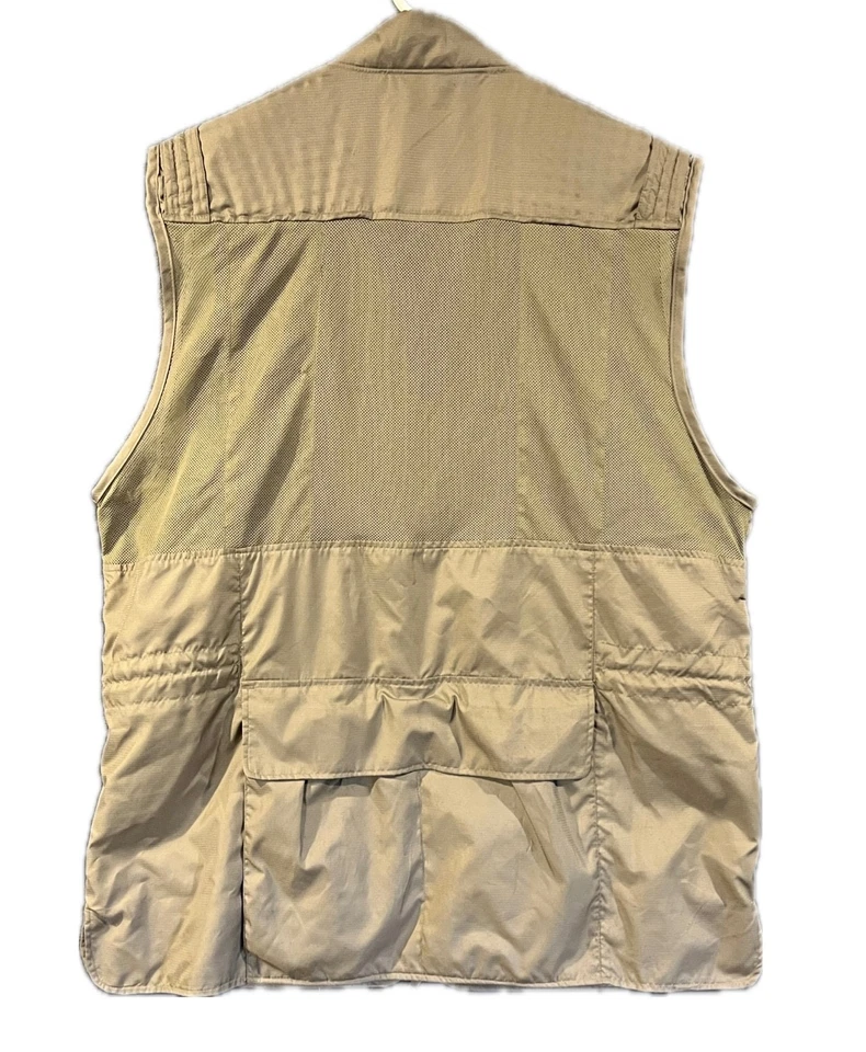 EXOFFICIO Men's Fly Fishing Vest Size Large Zip Kahki - Image 2 of 4