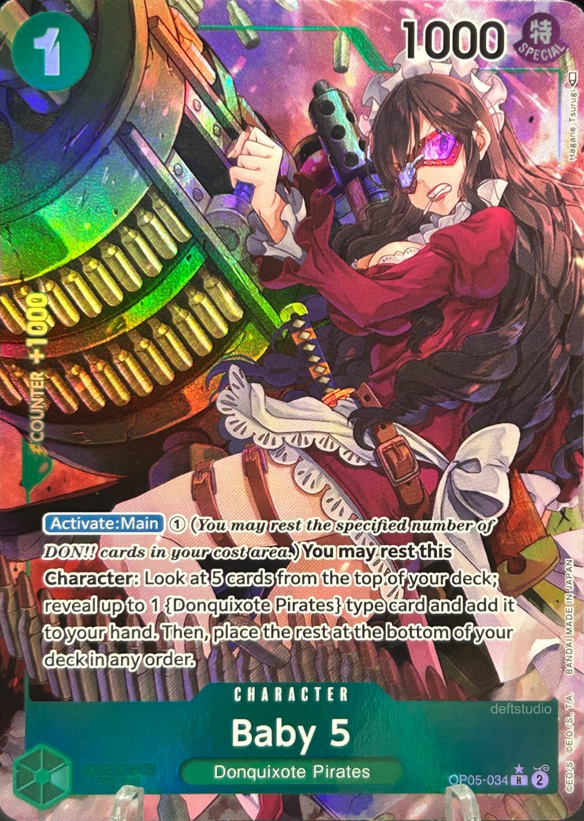 • Baby 5 • OP05-034 Alt Art Holo Awakening of the New Era One Piece TCG NM