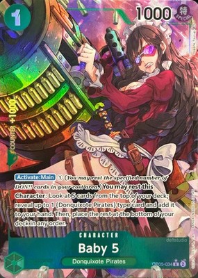   Baby 5   OP05-034 Alt Art Holo Awakening of the New Era One Piece TCG NM
