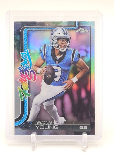 BRYCE YOUNG 2025 TOPPS CHROME FUTURE STARS REFRACTOR #FS-17 PANTHERS Q3403