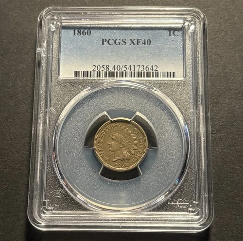 1860 Indian Head Cent — PCGS XF40
