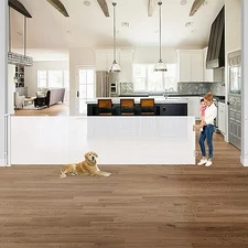 42" Tall X 140" Extra Wide Retractable Baby Gate Large Openings KISKIZ-White