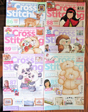 Lot of 6 World of Cross Stitching Magazines -Issues 206 311 207 211 225 217