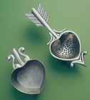Heirloom Quality, VTG BEEHIVE Handmade Heart & Arrow Tea Strainer/Infuser 