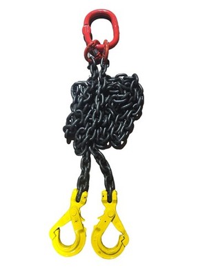 Reduzierter Preis 10mm 2 Bein Kette Brüder Kettenschlinge 2m selbstsichernde Haken 