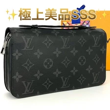 Louis Vuitton Monogram Eclipse Zippy XL Long Wallet Black