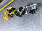 3 Mini Excavator NZG 1:35 Scale Kramer-Allrad-O&K & Ertl Bobcat Skidsteer Toys — photo 1
