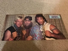 Vintage ROCK & ROLL EXPRESS Poster NWA 1980s RICKY MORTON ROBERT GIBSON VALLIANT