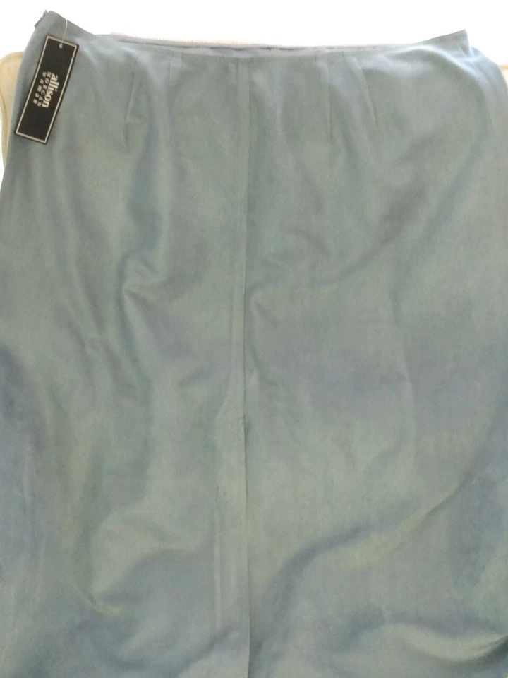 women's Allison Morgan skirt 1x blue brush cotton feel ✅ measurements - Image 3 of 4
