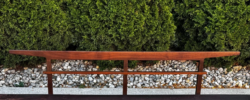 Sofá banco MCM vintage moderno de mediados de siglo inspirado en George Nelson Herman Miller Foto 2 de 4