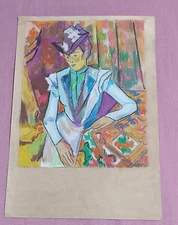 Paul Cézanne Drawing on paper (Handmade) signed and stamped mixed media.