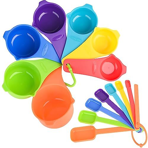 Measuring Cups and Spoons Set Plastic Measuring Cup Set Measuring Spoons and 