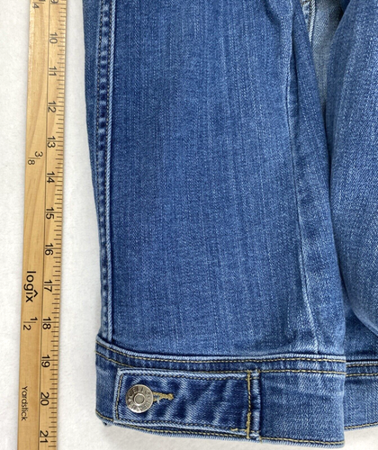 Cello Jeansjacke Damen Medium Button Down Faded Denim Langarm - Bild 7 von 10