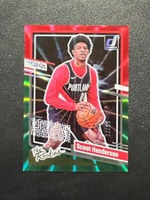 2023-24 Donruss Scoot Henderson (RC) /75 The Rookies Red Green Laser #2