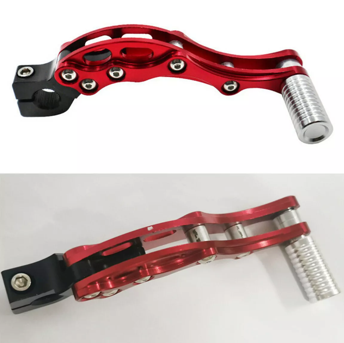 Motorcycle Modified Rod Kick Start Starter Pedal Shift Lever Red CNC  Aluminum