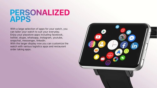 DM100 4G Smart Watch with 2.86" Screen, Android 7.1, 3GB RAM, 32GB Storage - Picture 6 of 10