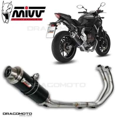 Ligne complet YAMAHA MT-07 2016 2017 MIVV Gp Carbone Haut - Photo 1/4
