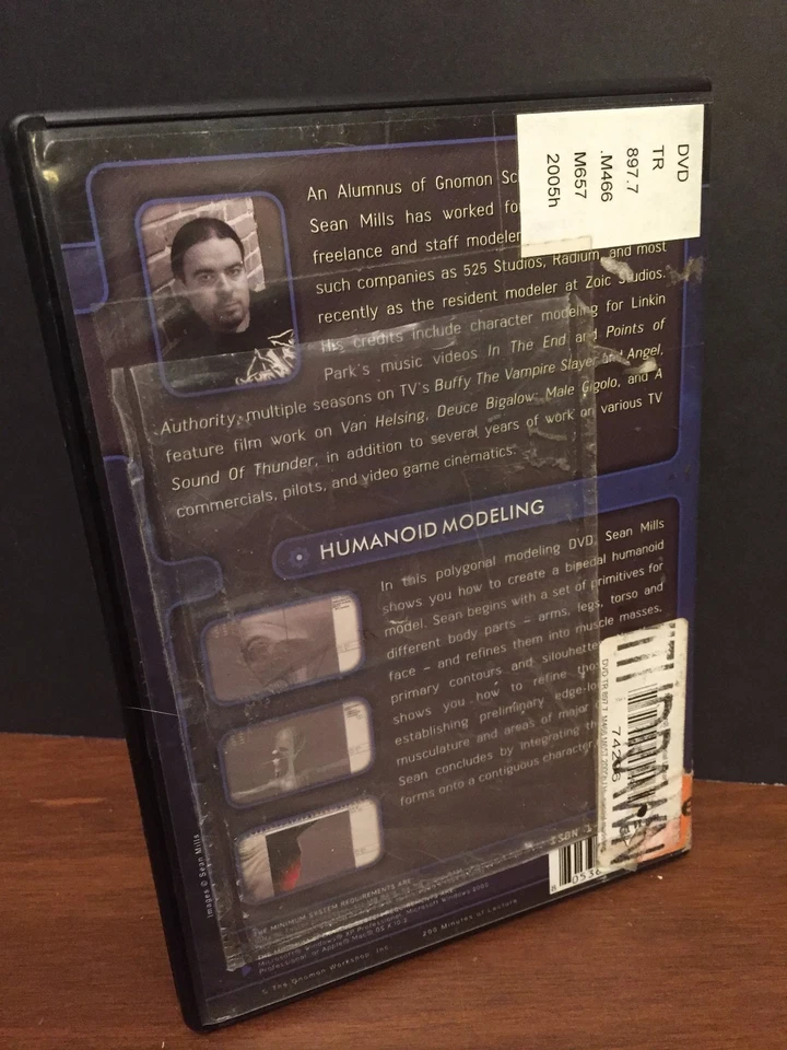 The GNOMON WORKSHOP Humanoid Modeling Polygon Techniques Sean Mills DVD - Image 3 of 4