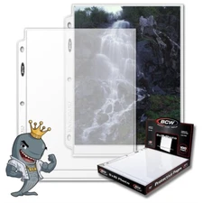 BCW Pro 1-Pocket 8x10 Photo Pages 100ct Box FREE SHIP