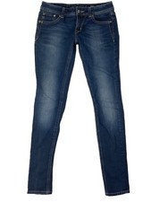 Miss Me Skinny Jeans Women's Medium Wash Blue Low Rise Jeans Size 27