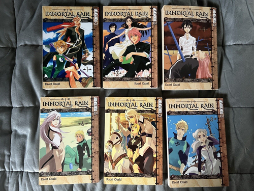 Immortal Rain Manga Lot of 6 Volumes 1, 3, 4, 6, 7, 8 Tokyopop by Kaori