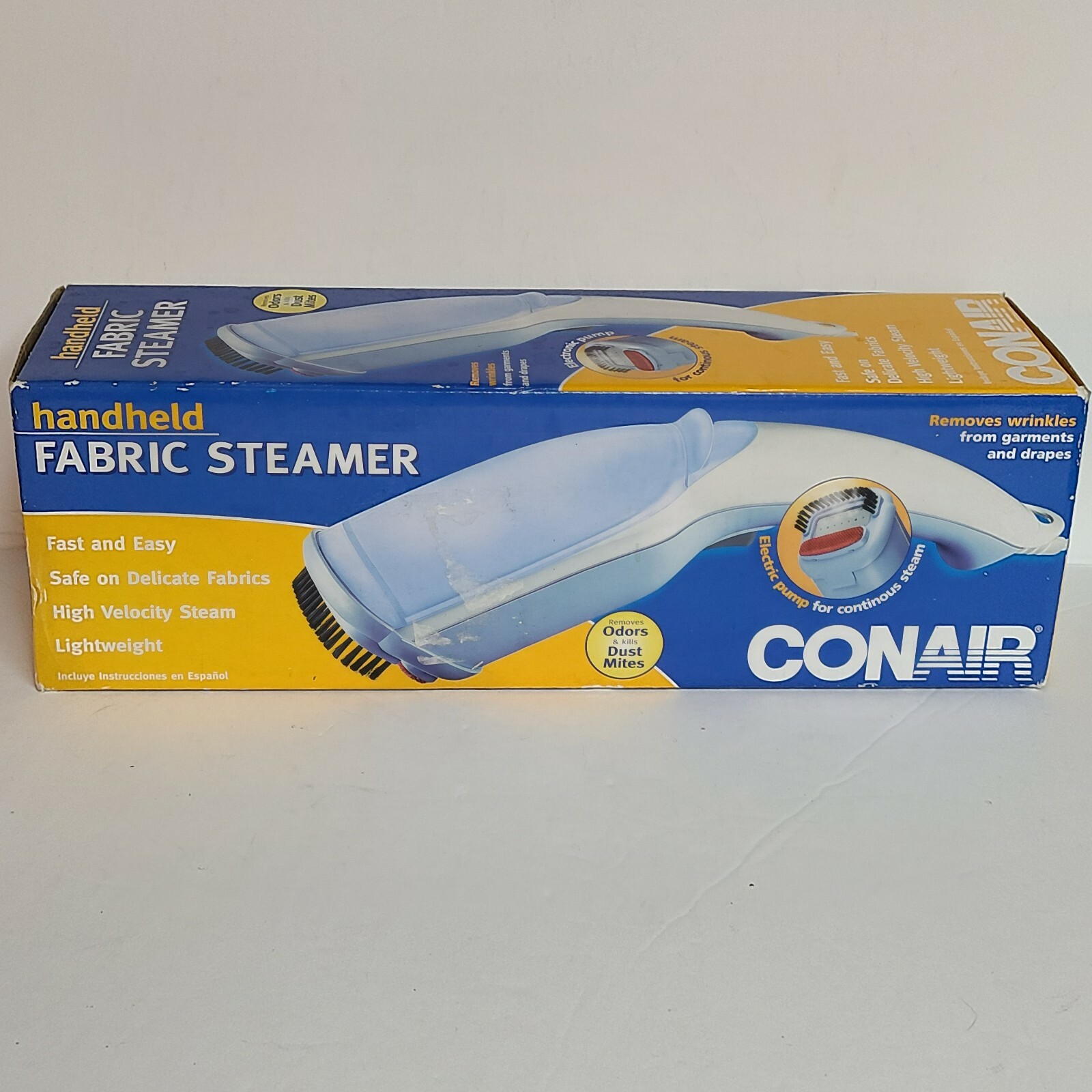 conair handheld continuous steam fabric steamer